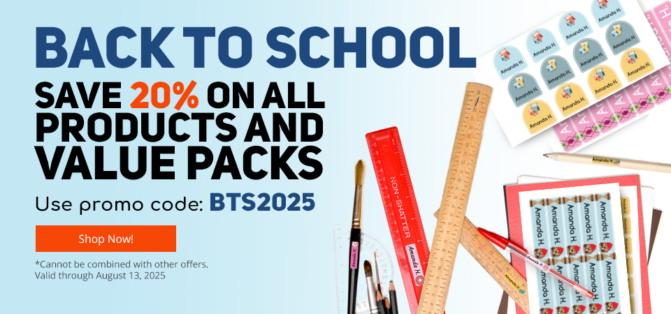 20% Off Labels & Value Packs